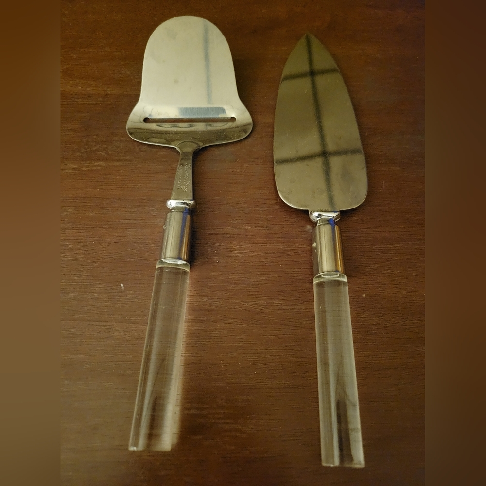 Pair Of Frontier Forge Stainless Steel Serving Tools